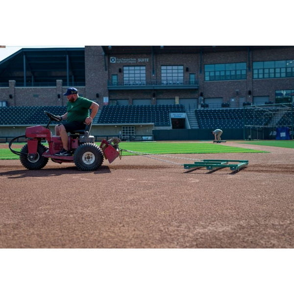 2-in-1 Nail Drag for Baseball Fields In Use