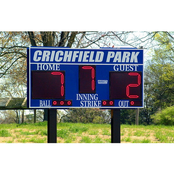 3314HH Electronic Baseball Scoreboard with Pitch Display Crichfield Park