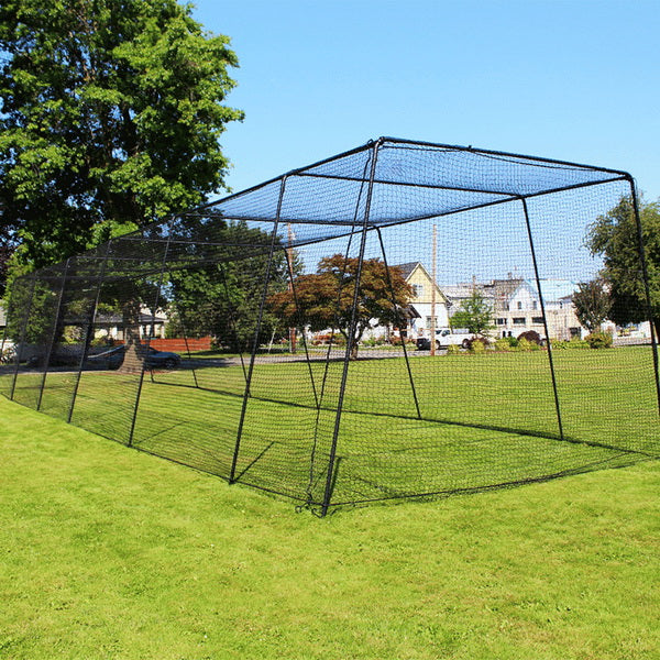 Freestanding Trapezoid Batting Cage for Baseball and Softball
