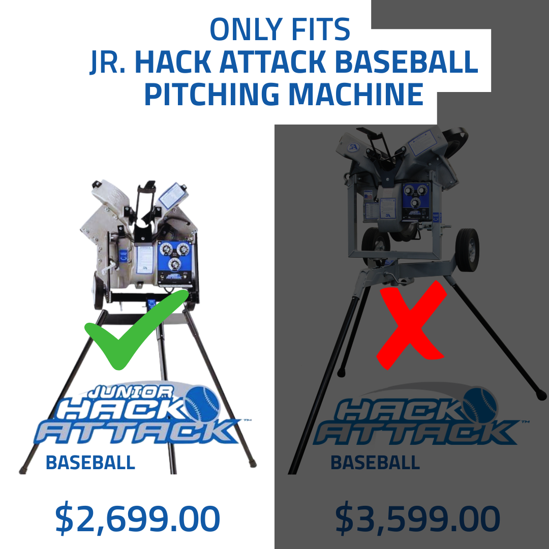 Baseball - Perfect Timing™ Extended Pitching Machine Chutes for Junior Hack Attack Pitching Machines