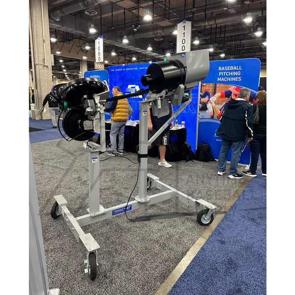 TranzHit™ Portable Pitching Machine Hitting Station front angle view