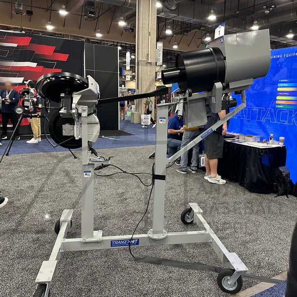 TranzHit™ Portable Pitching Machine Hitting Station side view