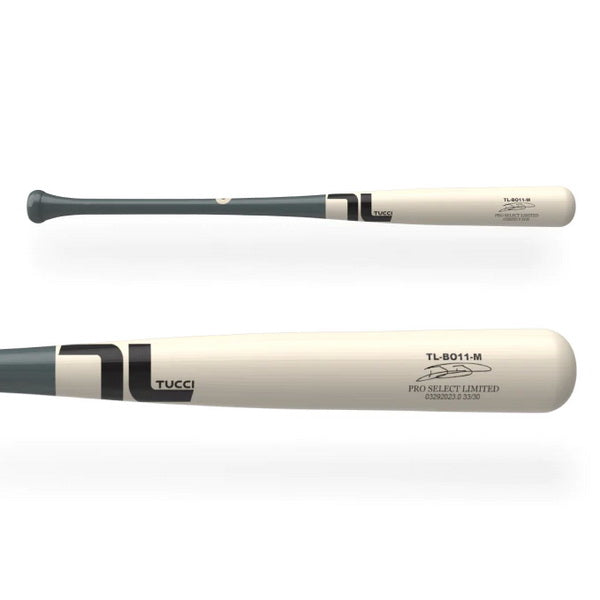 Tucci Bo Bichette Pro Select Limited Stock Wood Baseball Bat barrel and full view