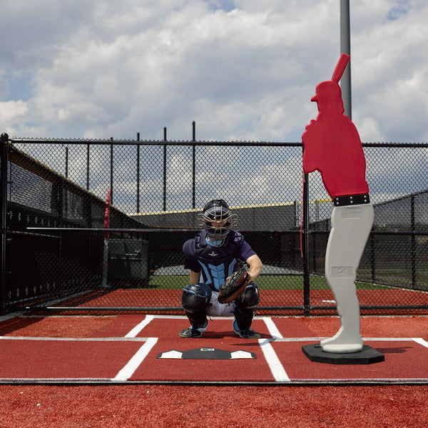 BP Hitting Mat with Catchers Extension Clay