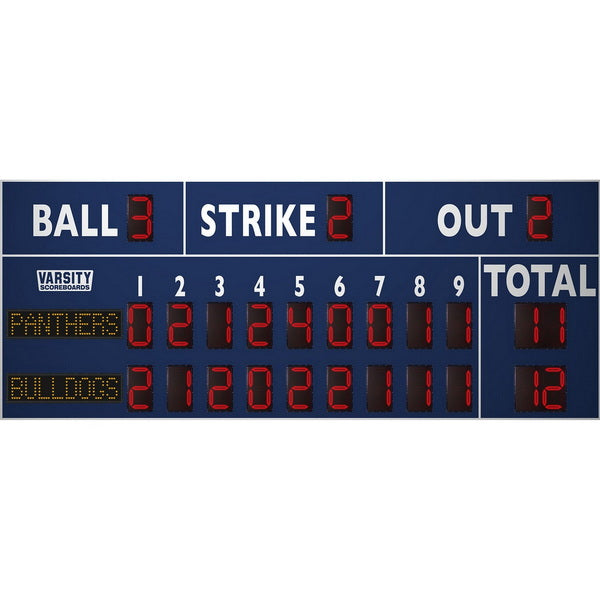 Electronic Scoreboard for Baseball & Softball with Pitch Count - 3320