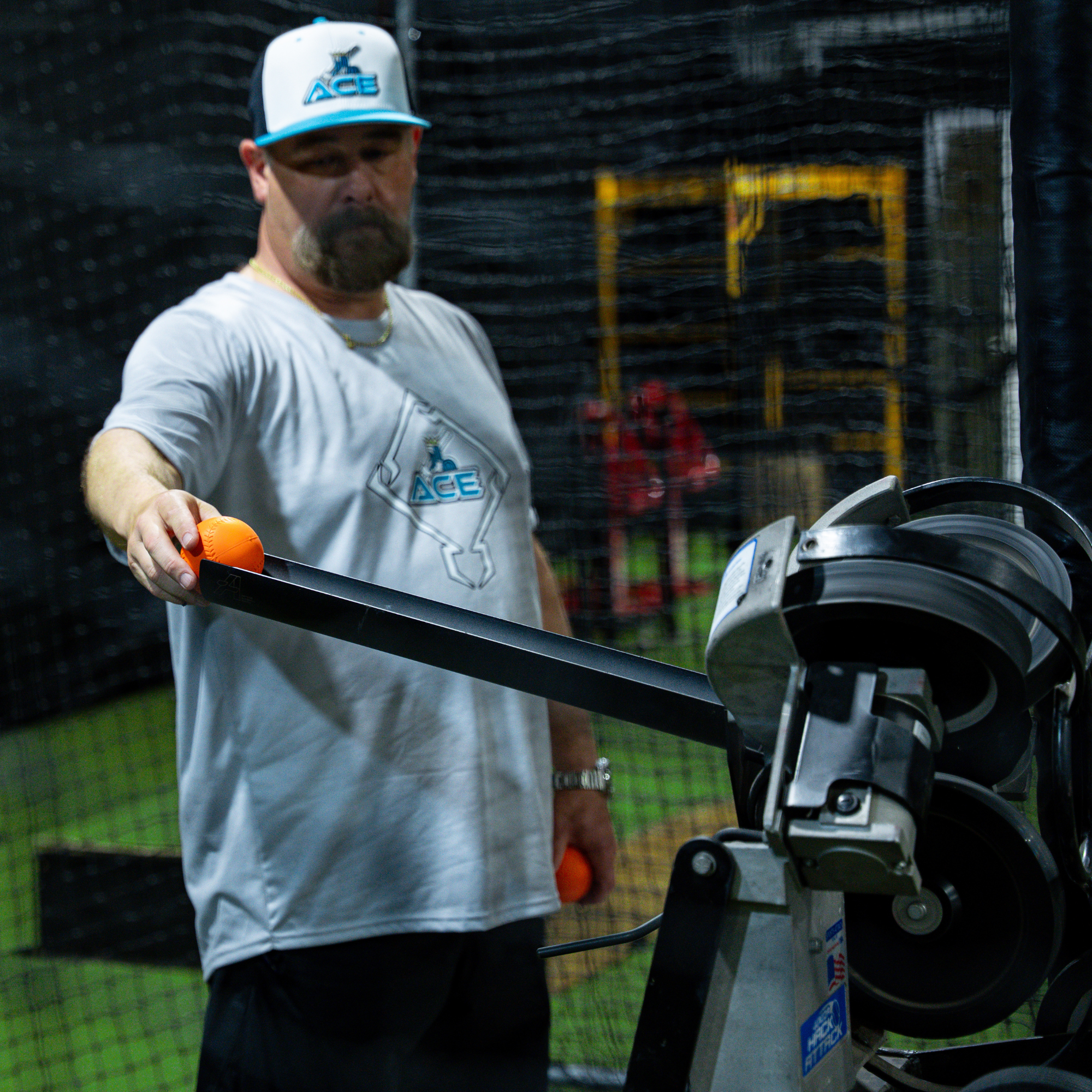 Jr. Hack Attack Baseball Pitching Machine With Extended Timing Chute