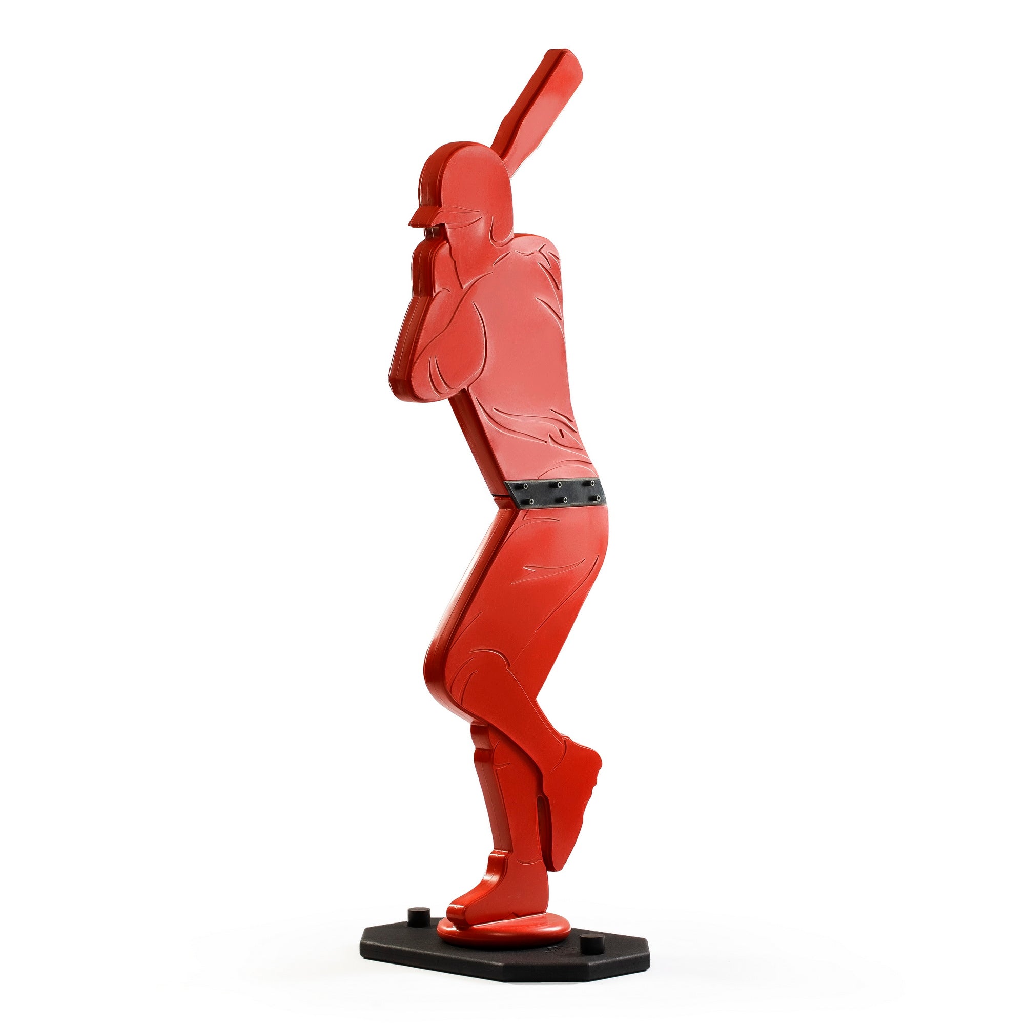 Pinch Hitter Pitching Dummy Red Right Handed Angled View