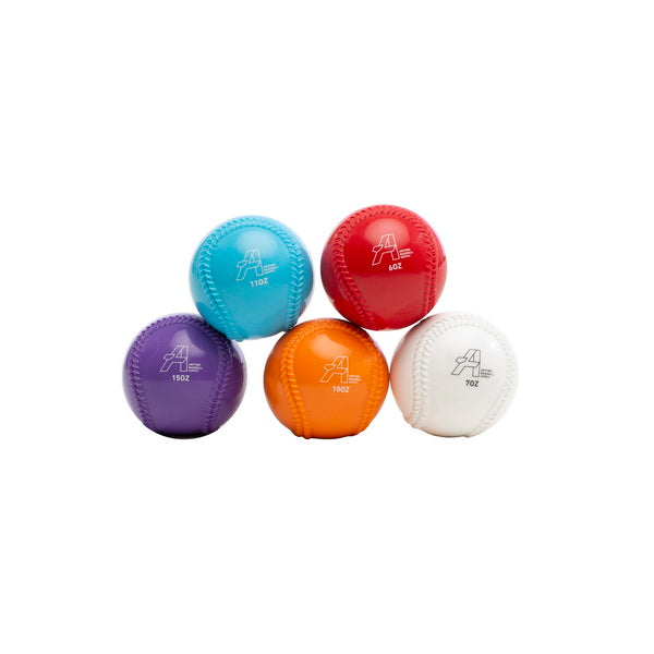 Weighted Baseballs for Pitcher Training - Set of 5 Stacked