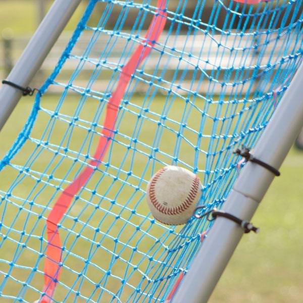 Champion Sports Multi Sport Pitch Back Screen with a ball