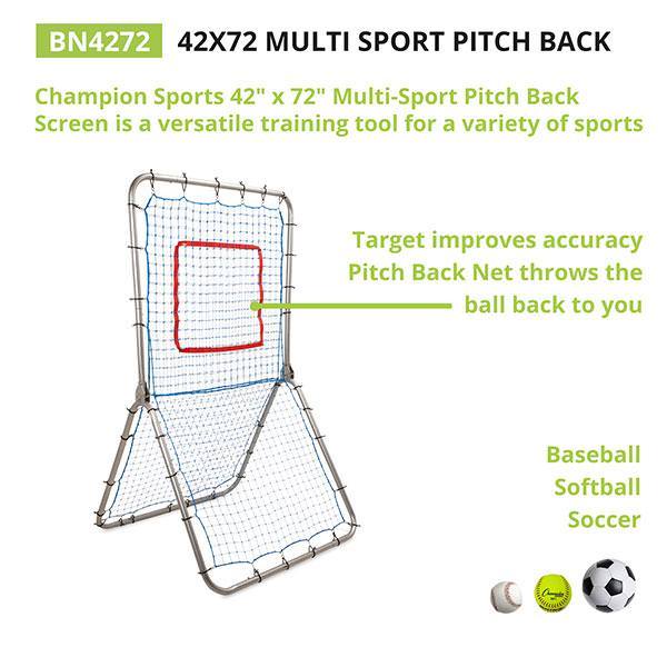 Champion Sports Multi Sport Pitch Back Screen with description