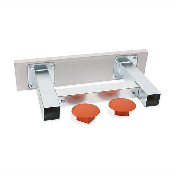 Champion Sports Youth Pitchers Plate with Anchor with molded rubber base plugs in orange