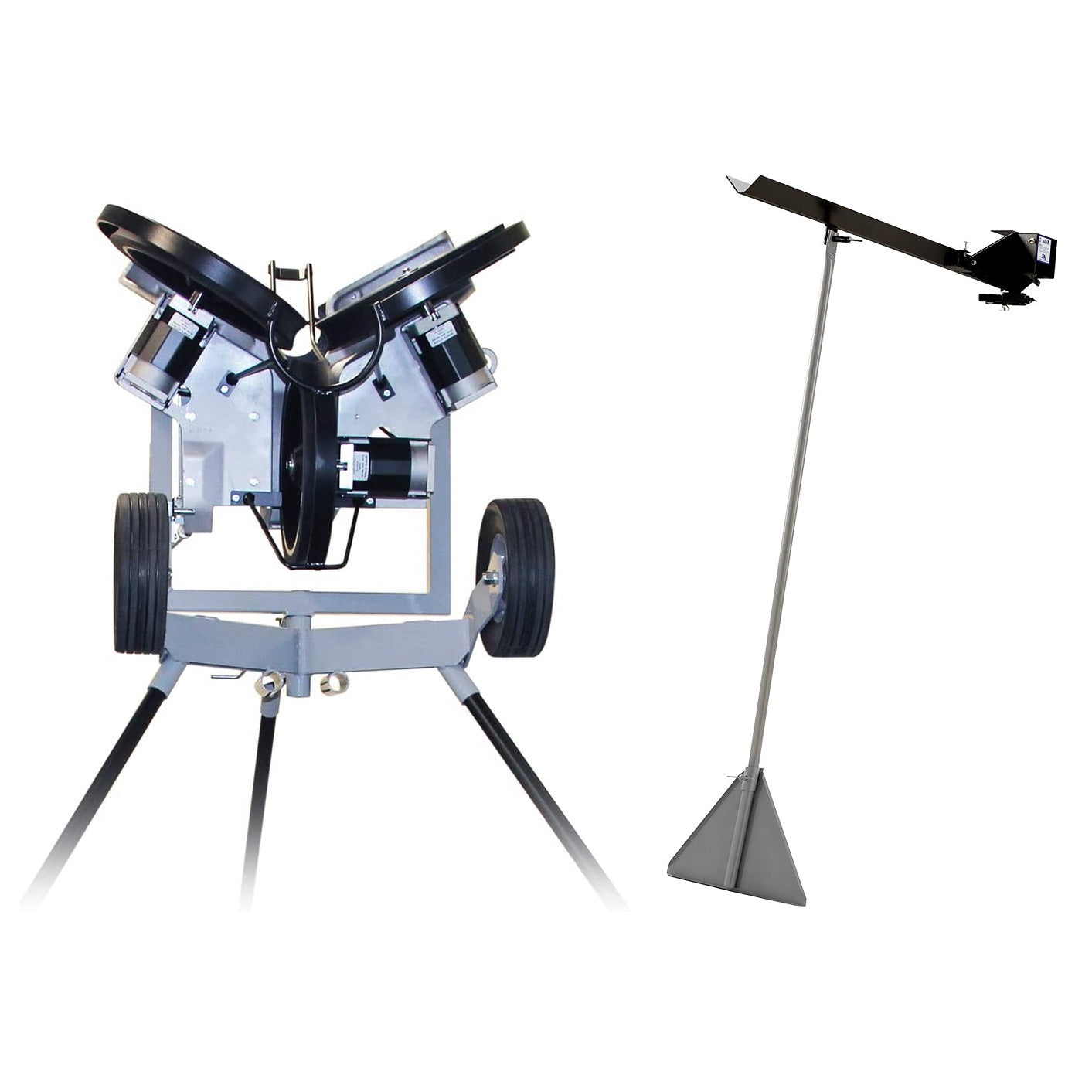 Hack Attack 3 Wheel Pitching Machine + Solo Ball Feeder Package Deal