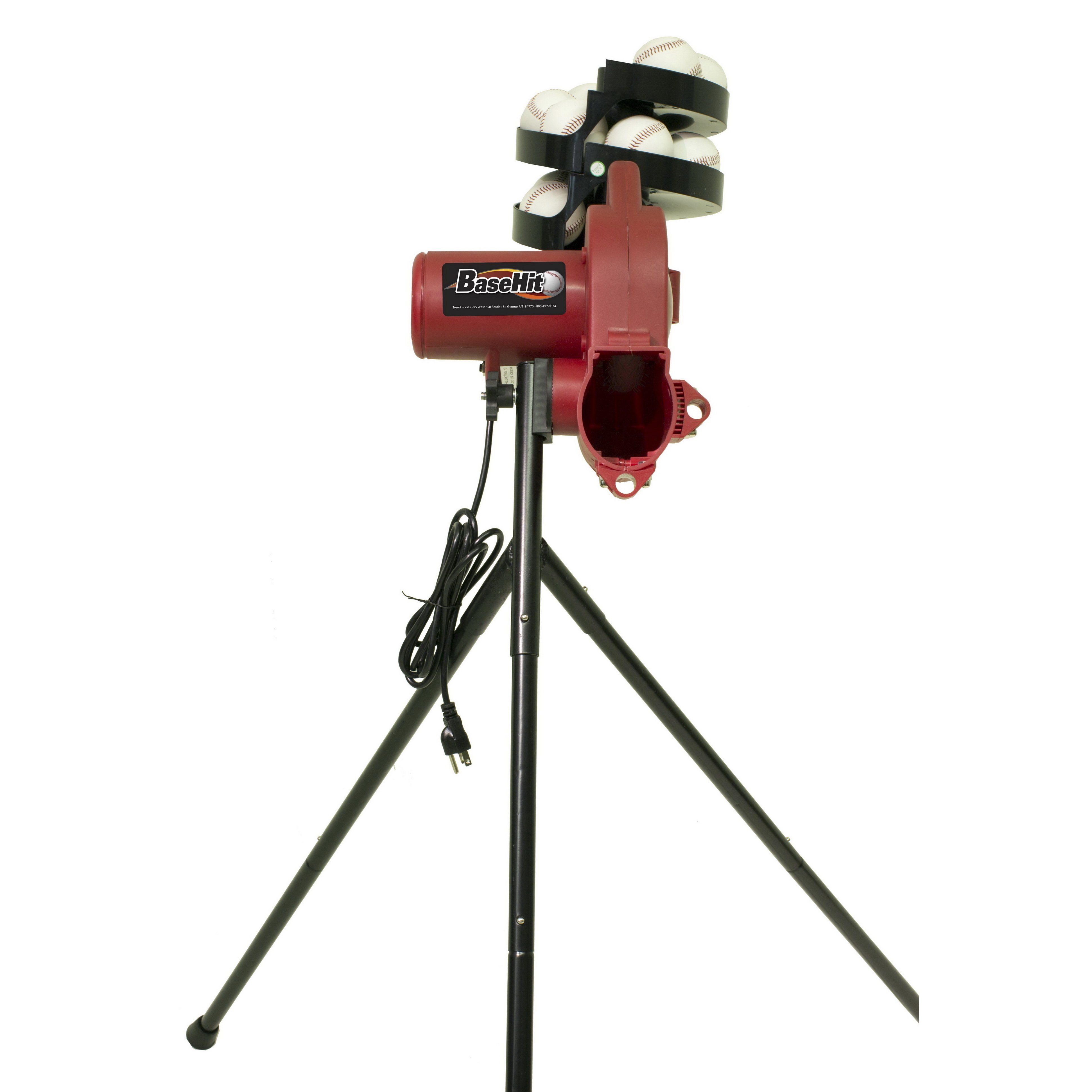 Heater Sports BaseHit Real Baseball Portable Pitching Machine Full Unit