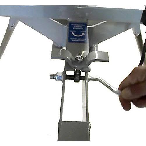 Jr. Hack Attack Three Wheel Pitching Machine adjustable crank