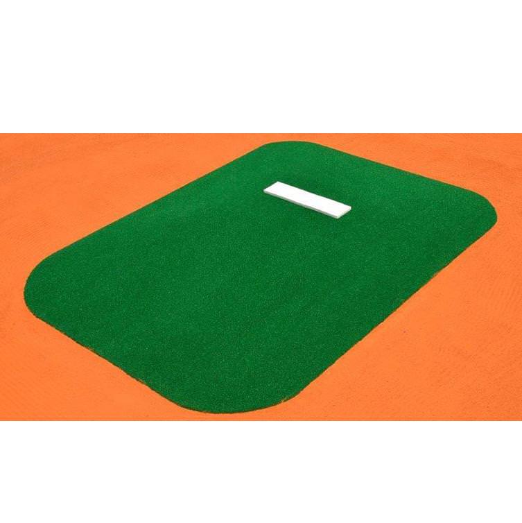 6" Portable Youth League Game Pitching Mound semi side view green