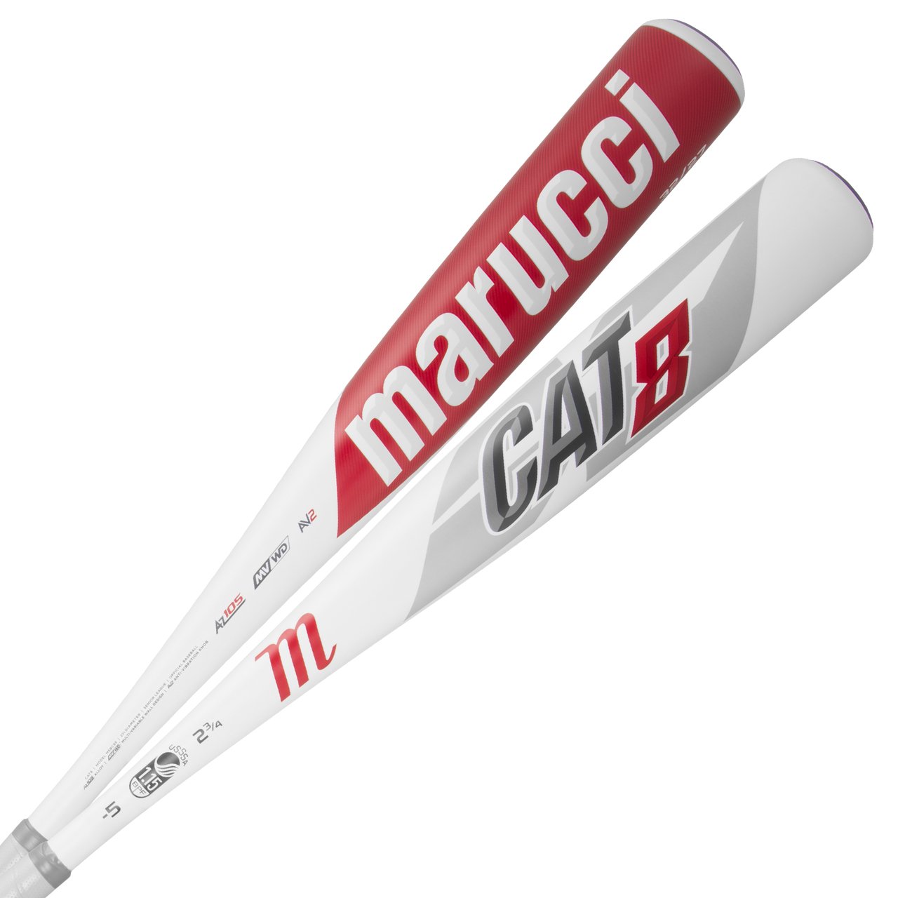 Marucci CAT 8 -5 USSSA Baseball Bat 31" Diagonal View