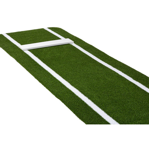 Paisley's Signature Softball Pitching Mat with Power Line green up close lines