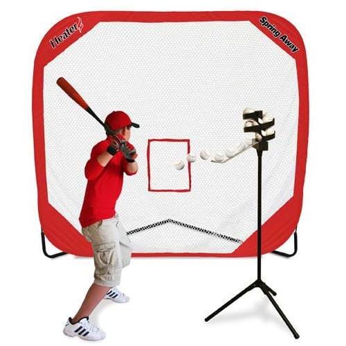 Big League Drop Toss & Spring Away Pop Up Net with Batter Practice Hitting