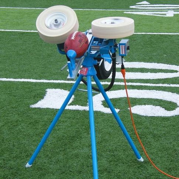 Jugs Field General Football Machine Rear Angled View