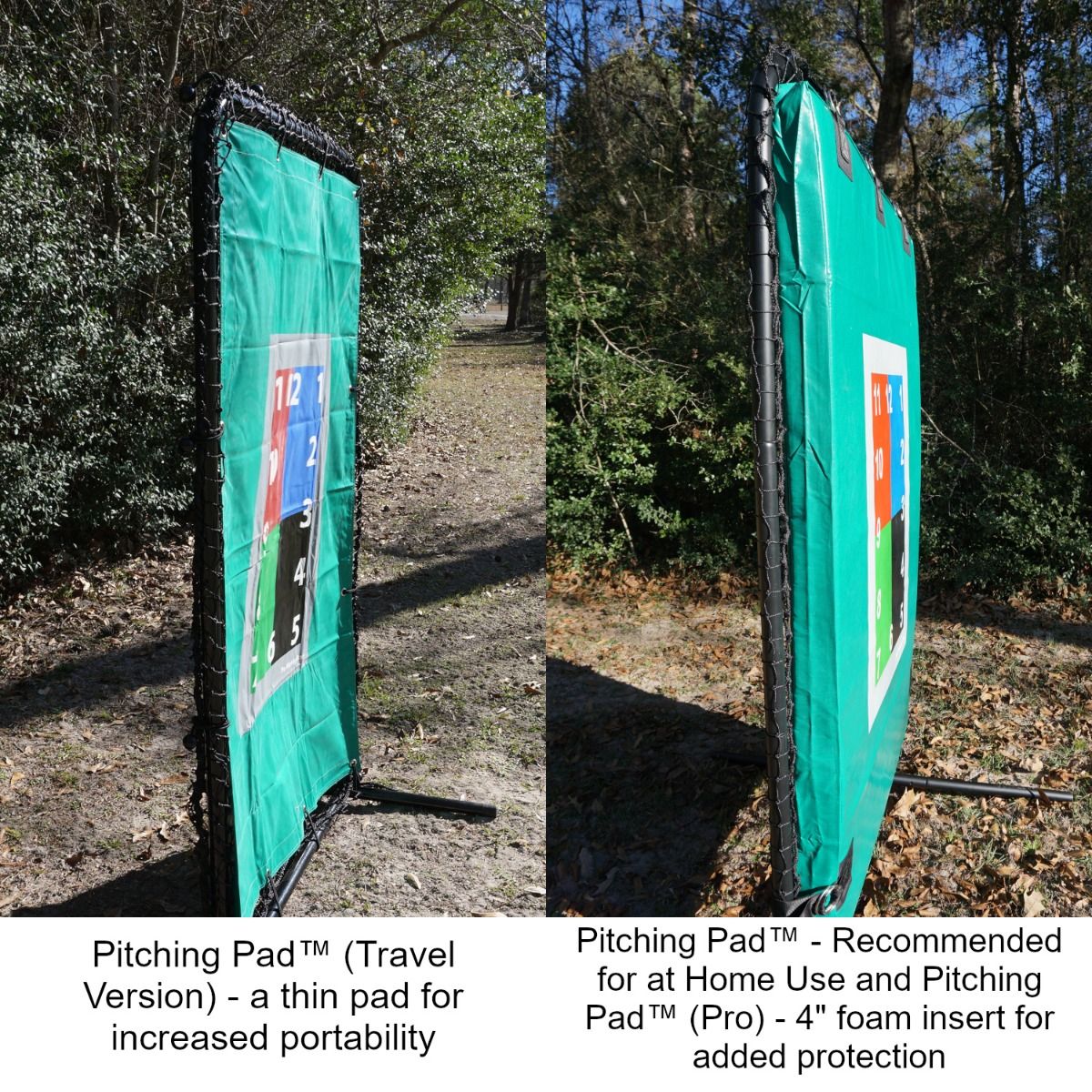 The Pitching Pad™ Side View Comparison
