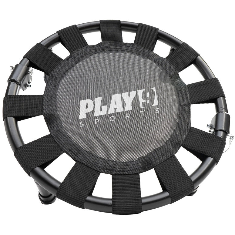 rebounder trampolines for pitching top view