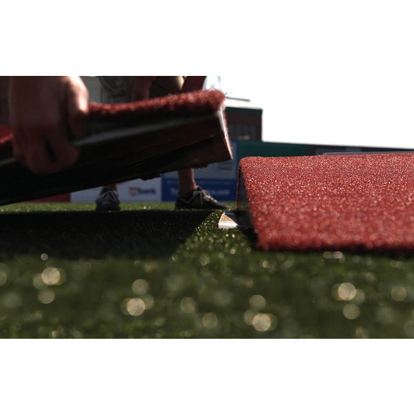 The Youth Mound™ 7" Portable Pitching Mound Clay Color Assembly Close Up