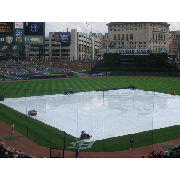  15-mil-polyethylene-baseball-field-tarp-silver-white Being Set Up 