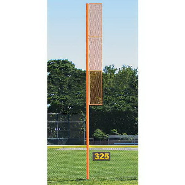 20' Collegiate Foul Pole For Baseball - Pair of 2 Orange