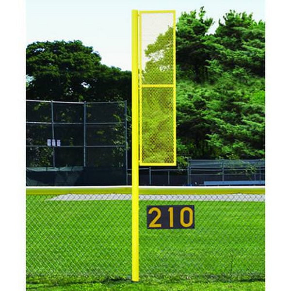 20' Collegiate Foul Pole For Baseball - Pair of 2 Yellow