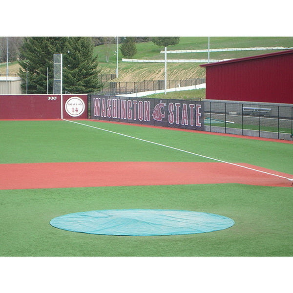 20' Pitching Mound Tarp Used In The Field