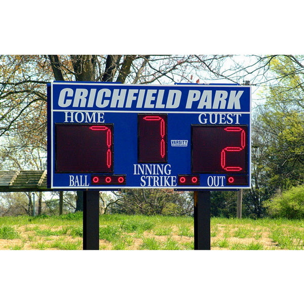 3314HH Electronic Baseball Scoreboard with Pitch Display Crichfield Park 