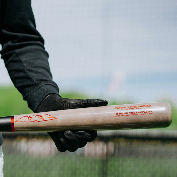 Axe Flared Pro Series Wood Baseball Bat Barrel With Player