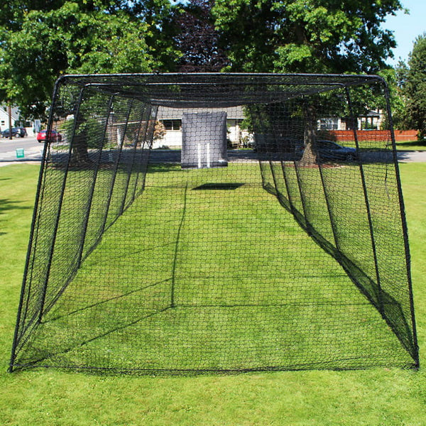 Freestanding Trapezoid Batting Cage for Baseball and Softball front view