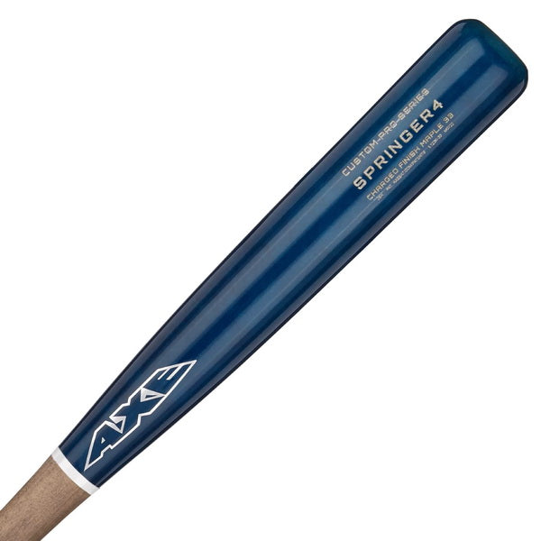 George Springer4 Custom Pro Wood Baseball Bat Barrel Close Up 
