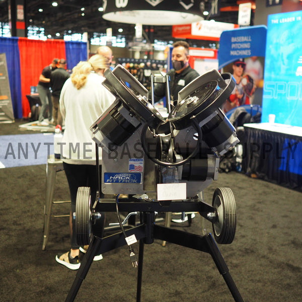 Jr. Hack Attack Three Wheel Pitching Machine front view ABCA