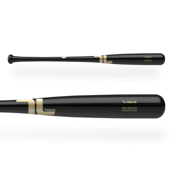 Tucci TL-XB2 Pro Select Stock Wood Baseball Bat Barrel and Full View