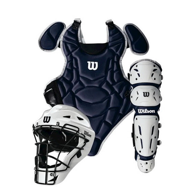 Wilson EZ Gear 2.0 Catcher's Set - Navy for 7-12 Year Olds