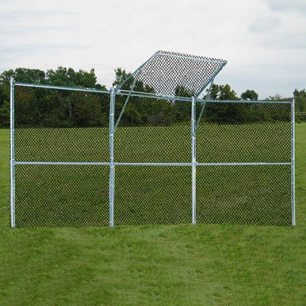 Baseball Backstop Fence - 3 Panel Center Overhang