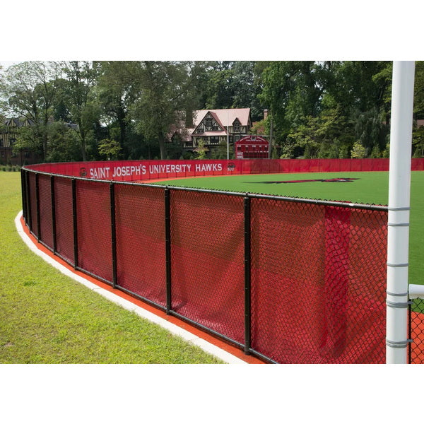 Baseball Fence Privacy Screen Back View