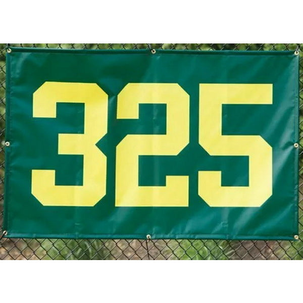 Baseball Outfield Distance Marker Green and Yellow