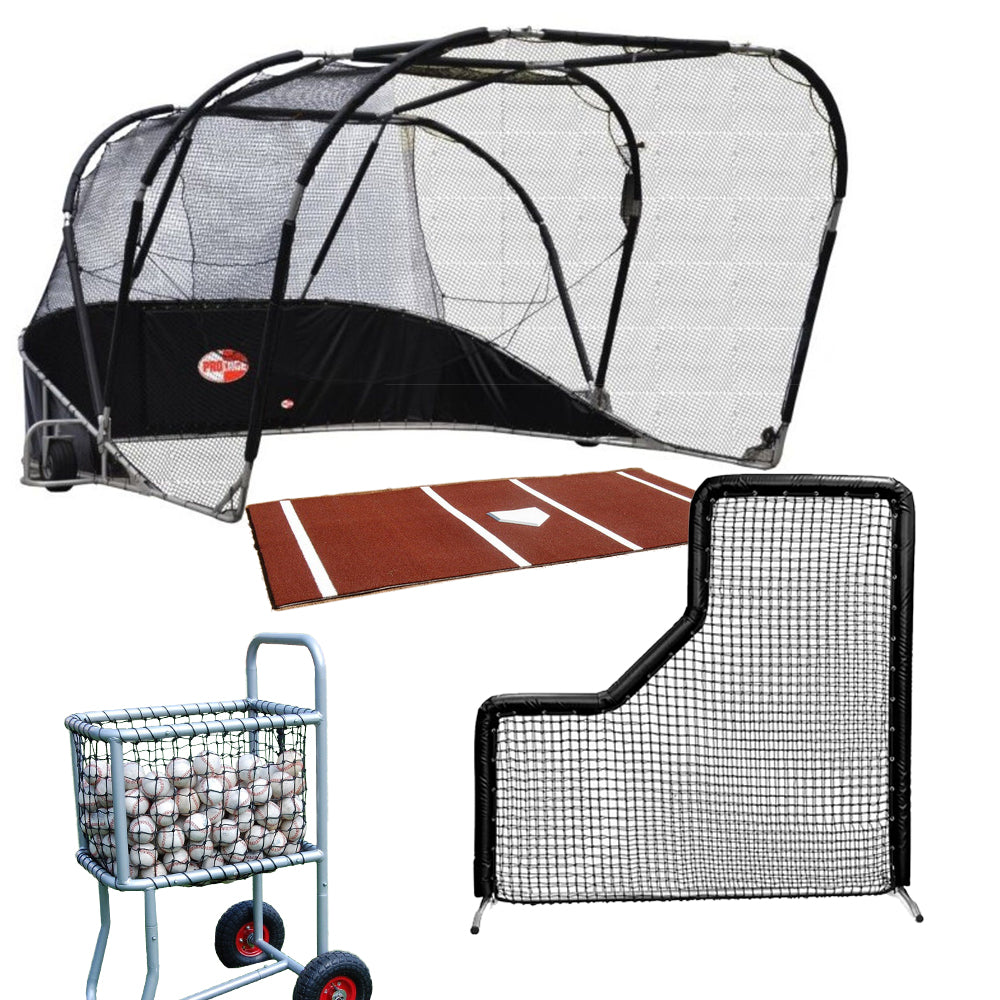 Hitting Turtle Bundle Package with Hitting Mat, Ball Caddy & Screen