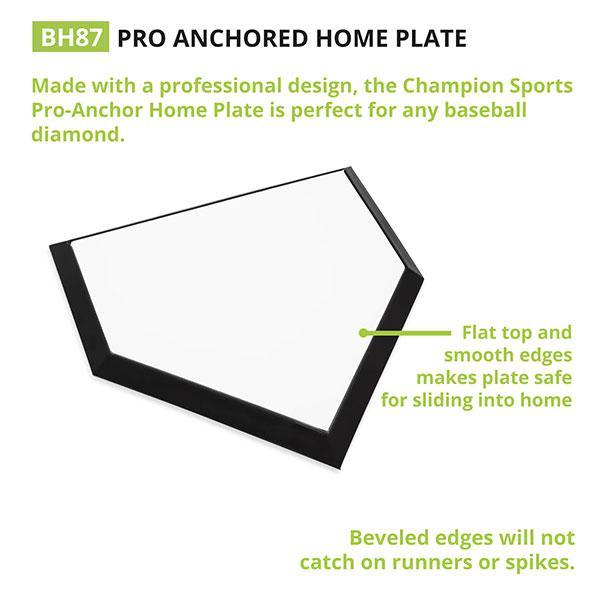 Champion Anchored Home Plate Description