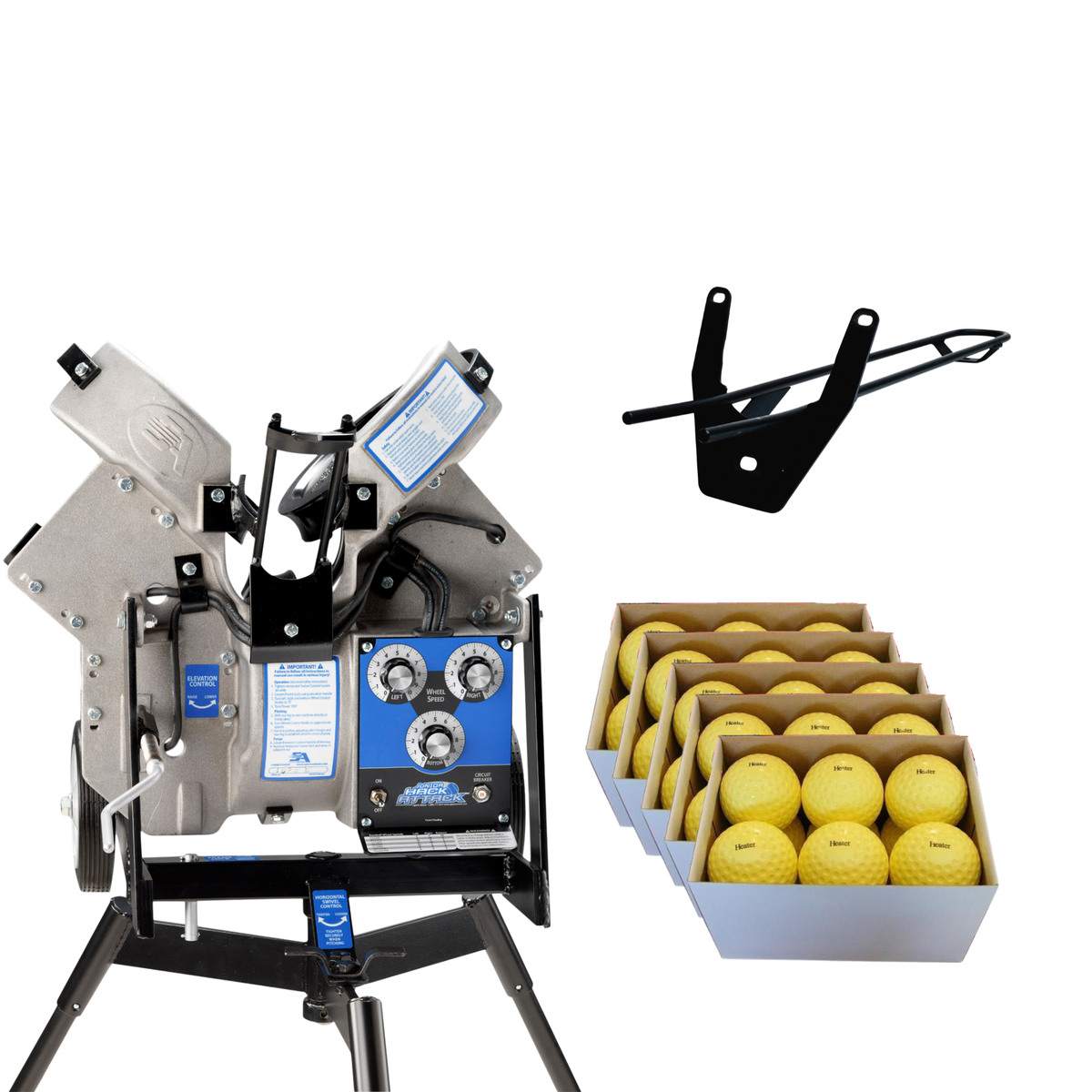 Complete Jr Hack Attack Set Up - Machine, Timing Chute, & VeloMax Foam
