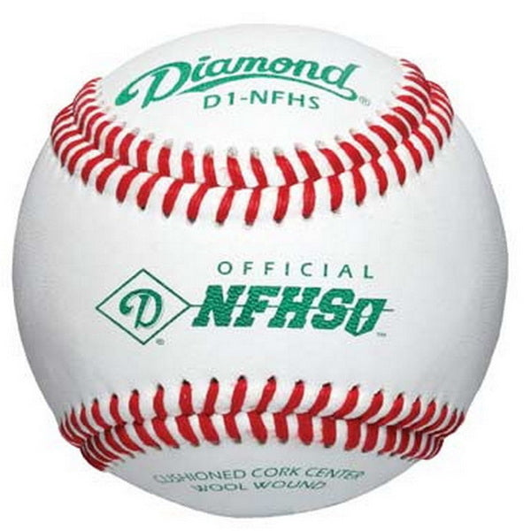 Diamond NFHS Approved Baseballs - One Dozen