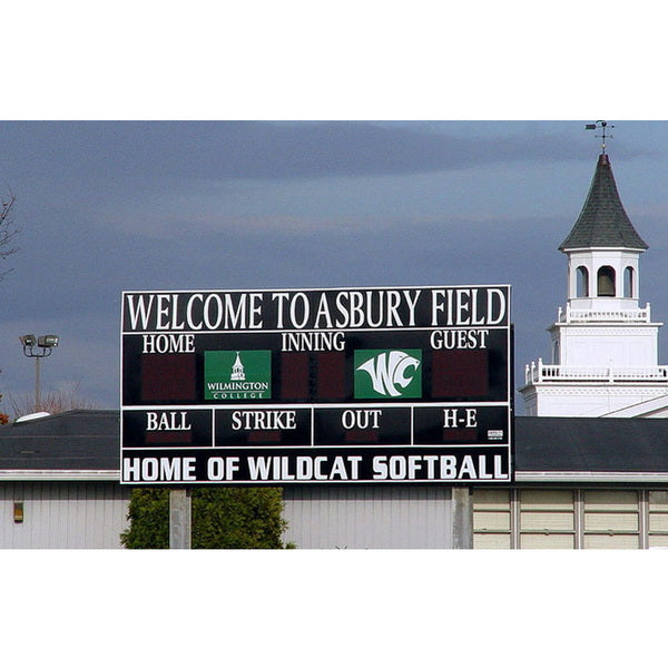 Electronic Scoreboard for Baseball and Softball - 3385HH Asbury Field