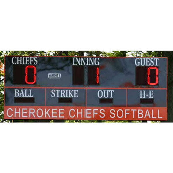 Electronic Scoreboard for Baseball and Softball - 3385HH Cherokee Chiefs Softball