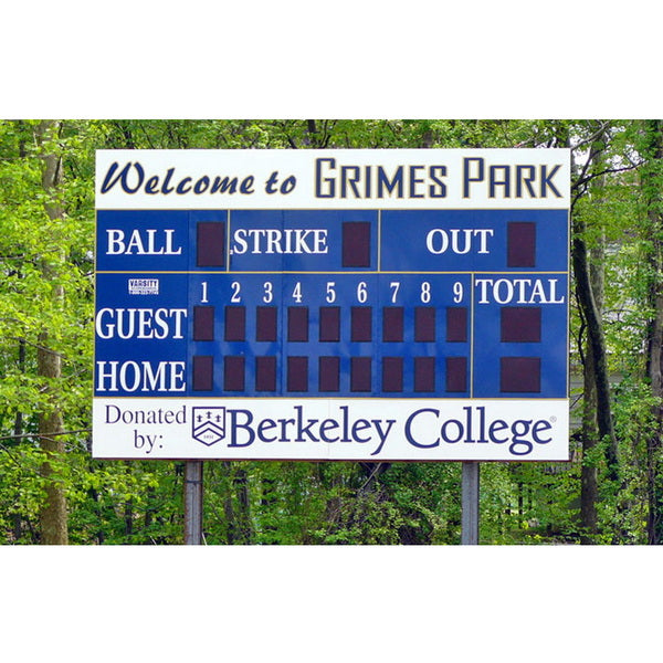 Electronic Scoreboard for Baseball & Softball with Pitch Count - 3320 Grimes Park 