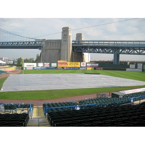 Full Infield Baseball and Softball Rain Tarp In the Field