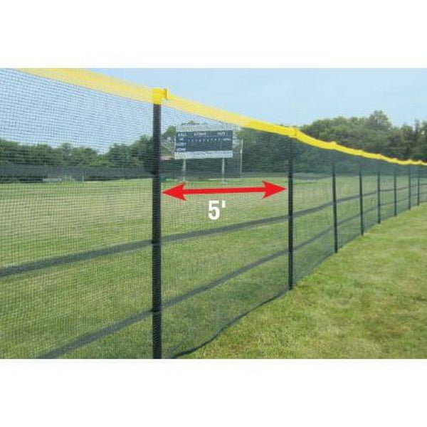 Grand Slam In-Ground Baseball Outfield Fencing (10' Spacing) Showing 5ft DIstance