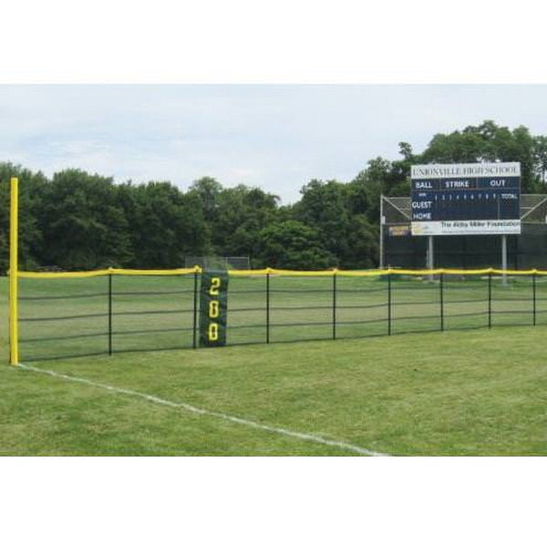 Grand Slam In-Ground Baseball Outfield Fencing (10' Spacing) With A Banner